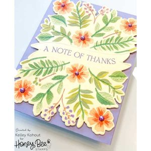 Honey Bee Stamps Bountiful Banner Stencil Set class=
