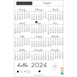 Concord & 9th 2024 Calendar Stamp Set