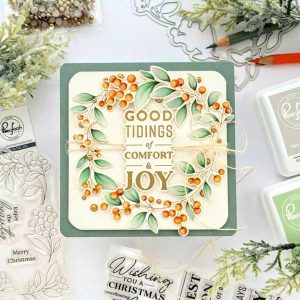 Pinkfresh Studio Holiday Large Sentiments Stamp class=