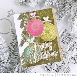 Papertrey Ink Very Merry Christmas Sentiments Stamp class=