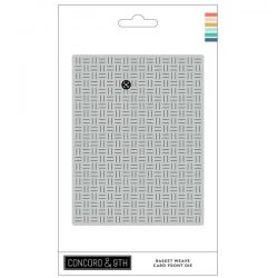 Concord & 9th Basket Weave Card Front Die
