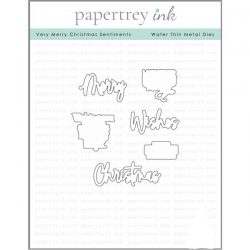 Papertrey Ink Very Merry Christmas Sentiments Dies