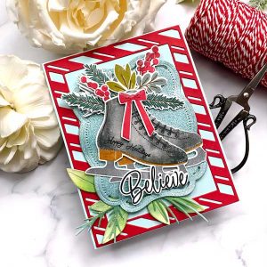 Papertrey Ink Border Bling: Candy Cane Frame 1 Dies class=