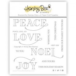 Honey Bee Stamps Peace, Love, Joy Stamp