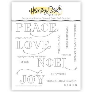 Honey Bee Stamps Peace, Love, Joy Stamp