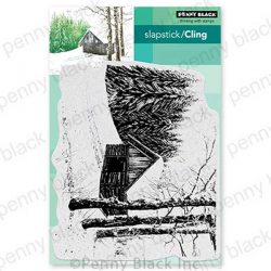 Penny Black Country Cabin Stamp