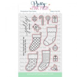 Pretty Pink Posh Holiday Stockings Coordinating Dies