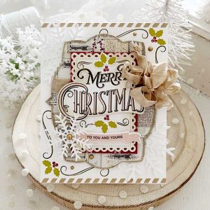 Papertrey Ink Vintage Holiday Flair Stamp class=