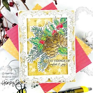 Honey Bee Stamps Decorative Star Layering Frames Honey Cuts class=