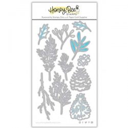 Honey Bee Stamps Lovely Layers: Winter Greenery Honey Cuts