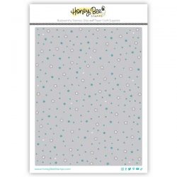 Honey Bee Stamps Scattered Stars A2 Cover Plate Honey Cuts