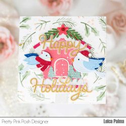 Pretty Pink Posh Holiday Birds Dies