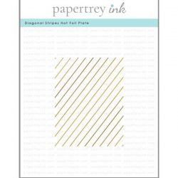 Papertrey Ink Diagonal Stripes Hot Foil Plate