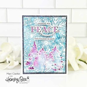 Honey Bee Stamps Snowflakes 3D Embossing Folder class=