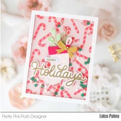 Pretty Pink Posh Layered Candy Canes Stencils (2 Pack)