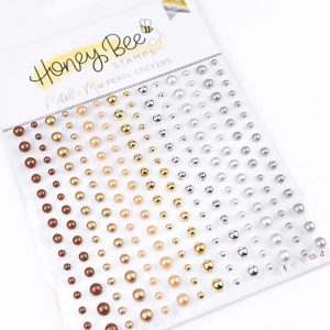 Honey Bee Stamps Metallic Mix Pearl Stickers class=