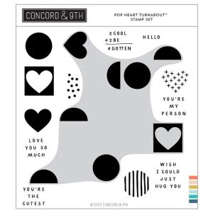Concord & 9th Pop Heart Turnabout Stamp Set