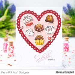 Pretty Pink Posh Sweet Chocolates Stamp