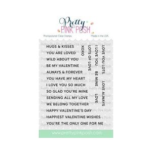 Pretty Pink Posh Sentiment Strips: Valentine Stamp Set