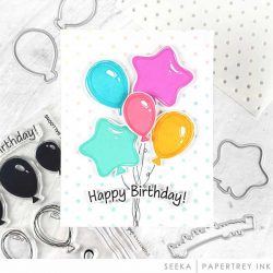 Papertrey Ink Scribble Balloons Dies