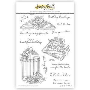 Honey Bee Stamps Love Is a Rose Stamp