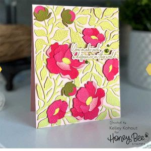 Honey Bee Stamps Lean on Each Other Stamp class=
