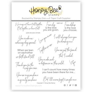 Honey Bee Stamps Lean on Each Other Stamp