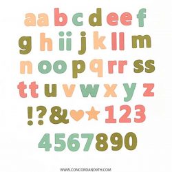 Concord & 9th All Together Alphabet Lowercase Die