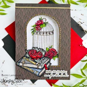 Honey Bee Stamps Love Is a Rose Honey Cuts class=