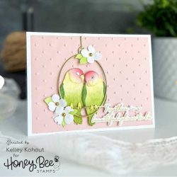 Honey Bee Stamps Lovely Layers: Love Birds Honey Cuts