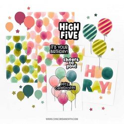 Concord & 9th Bunch of Balloons Stencil Pack