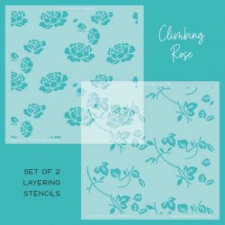Honey Bee Stamps Climbing Rose Stencils – Set Of 2