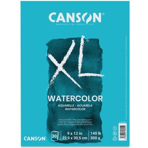 Canson XL Watercolor Pad 9″X12″