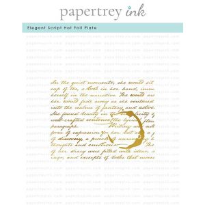 Papertrey Ink Elegant Script Hot Foil Plate