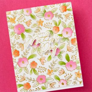 Spellbinders Floral Celebration Press Plate and Stencil class=