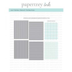 Papertrey Ink Just Notes Stencil Collection (set of 4)