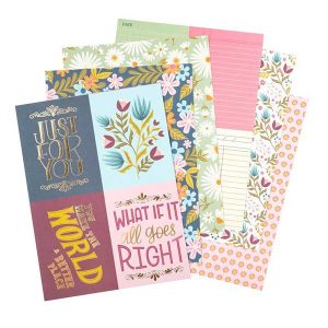 Pink Paislee Joyful Notes with Gold Foil Paper Pad class=