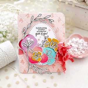 Papertrey Ink Blissful Blooms Stamp class=