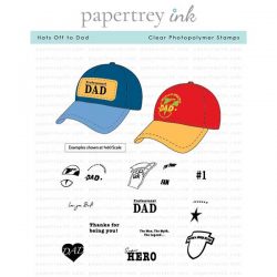 Papertrey Ink Hats Off to Dad Stamp