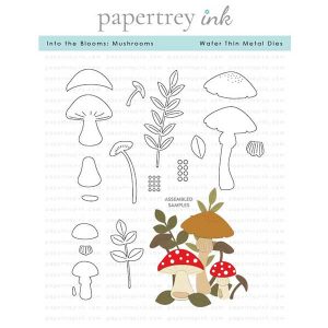 Papertrey Ink Into the Blooms: Mushrooms Die