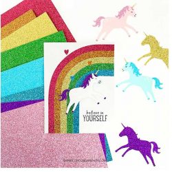 Concord & 9th Rainbow Glitter Paper Pack