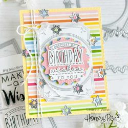 Honey Bee Stamps Big Bold Birthday Honey Cuts