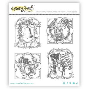 Honey Bee Stamps Let Freedom Ring Stamp