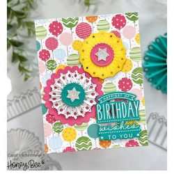 Honey Bee Stamps Big Bold Birthday 4×4 Stamp Set