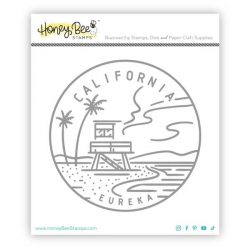 Honey Bee Stamps 50 States Circles Stamp - California