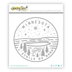 Honey Bee Stamps 50 States Circles Stamp - Minnesota