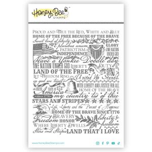 Honey Bee Stamps Land of the Free Stamp