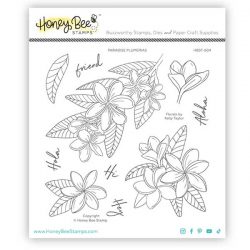 Honey Bee Stamps Paradise Plumerias Stamp