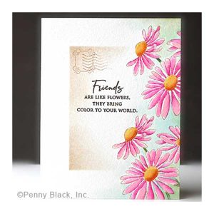 Penny Black Blooms Stamp class=