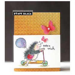 Penny Black Scooting Along Stamp